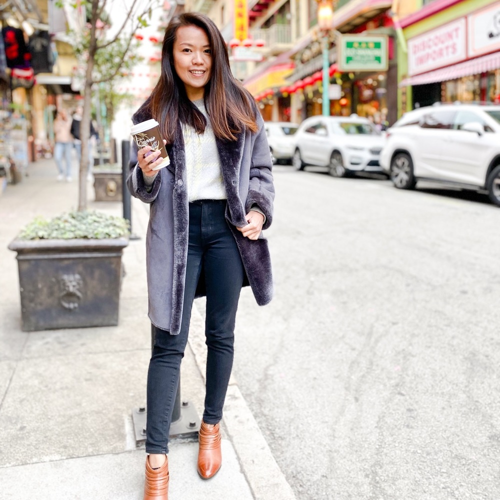 Faux Shearling Coat - image 2